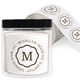 Center Initial Round Address Labels Image 3 of 3